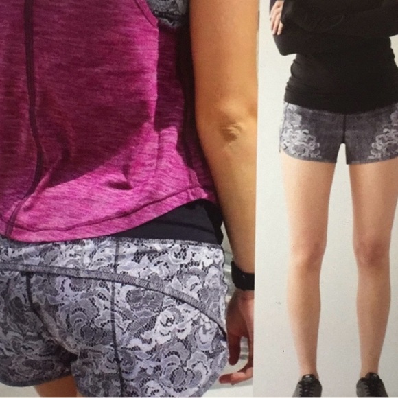 Lululemon Speed Short - Size 4 Florence lace prin… - Picture 4 of 5